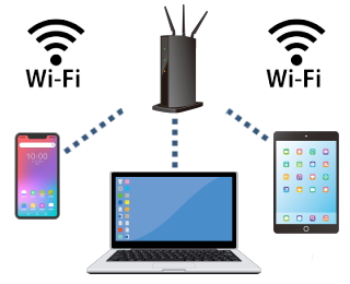 インターネット回線 Wi-Fiのイメージイラスト